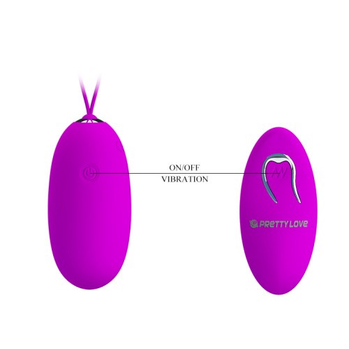 Pretty Love Joyce Vibrating Egg Purple - Виброяйцо, 7,8 см (фиолетовый)