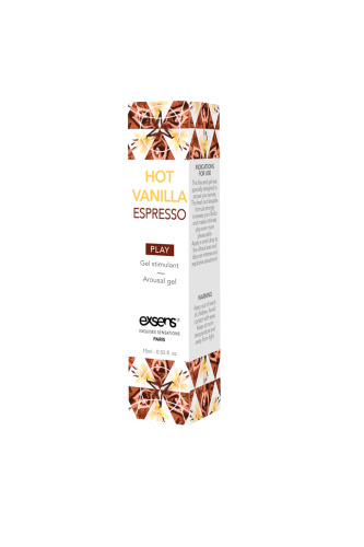 EXSENS Kissable Hot Vanilla Espresso - Стимулирующий гель для клитора или оральных ласк,15 мл