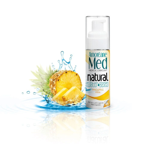 Amoreane Pineapple - лубрикант на водной основе с экстрактом фитопланктона, 50 мл
