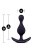 Anal Adventures Platinum Wave Plug - Анальная пробка, 10,5 см (черный)