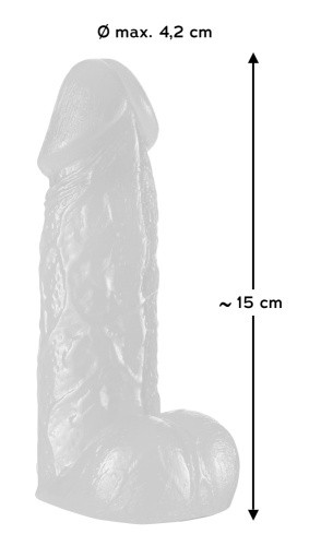 You2Toys Small Dong гибкий и толстый фаллоимитатор, 15х4.2 см