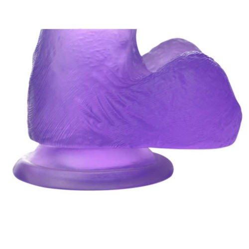 LoveToy Jelly Studs Crystal Dildo Small 6"  - Фаллоимитатор с мошонкой, 15 см