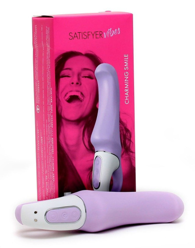 Satisfyer Vibes Charming Smile-гнучкий потужний вібратор для точки G, 18. 5х3. 5 см (бузковий) - купити в Києві, Україні