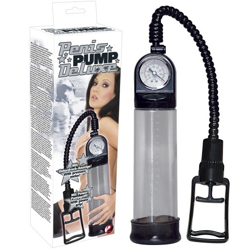 You2Toys Penis Pump Deluxe - Вакуумна помпа з манометром, 30х6 см - купити в Києві, Україні