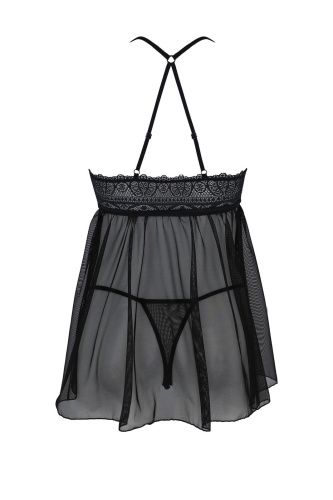 Пеньюар Passion KERRIA CHEMISE black, S/M