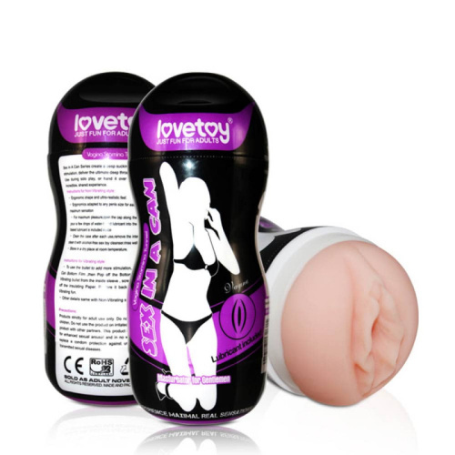 LoveToy Sex In A Can Vagina Stamina Tunnel - Мастурбатор вагина, 16,5 см (телесный)
