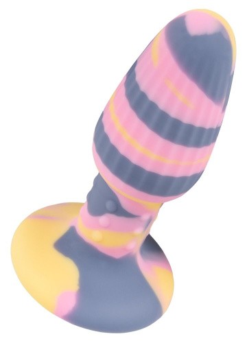 Coloгful Joy Triple Colour Butt Plug - Анальная пробка, 11.5х4 см (разноцветная)