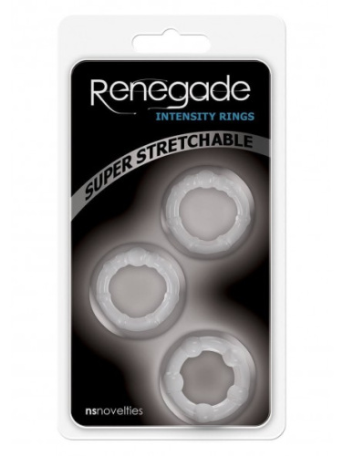 Renegade Intensity Rings - набор эрекционных колец, (прозрачный)