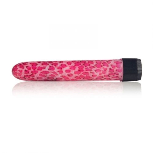 CalExotics Leopard Massager пластиковый вибратор, 17х3 см (розовый)