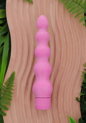 Fuck Green Pink Eco Vibrator - Вибратор, 18 см (розовый)