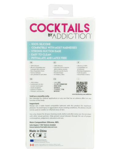 Фаллоимитатор на присоске Cocktails by Addiction – Blue Lagoon, 14 см