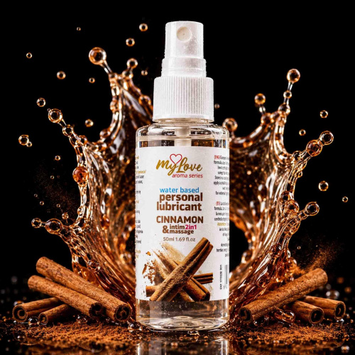2в1 лубрикант и массажный гель - MyLove Aroma Series Intim&Massage Cinnamon, 50 мл