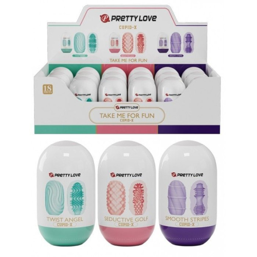 Pretty Love - Cupid-X Egg Set - Набор мастурбаторов, 18 шт