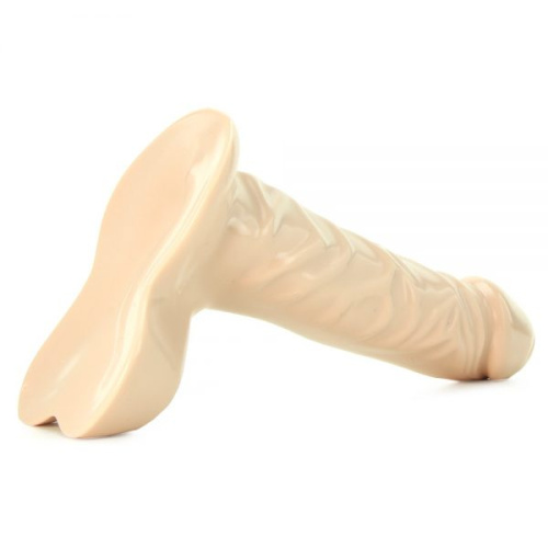 Doc Johnson Ballsy Super Cock 7" - реалистичный фаллоимитатор, 21х4.5 см (телесный)