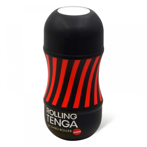 Tenga Rolling Tenga Gyro Roller Cup Strong - Мастурбатор, 15.5х7.1 см (чёрный)