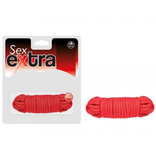 Веревка для связывания Nanma Sex Extra Love Rope, 10 м (красный)