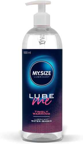 My.Size Lube Me Tightly Warming - Розігріваючий лубрикант на водной основе, 1000 мл - купити в Києві, Україні