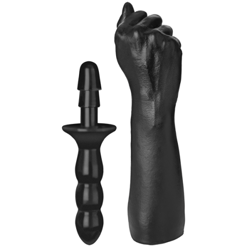Doc Johnson Titanmen The Fist with Vac-U-Lock Compatible Handle - кулак для фистинга 27.6х7.6 см (чёрный)