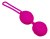 Adrien Lastic Geisha Lastic Balls Mini S - маленькие вагинальные шарики (малиновый), 3.4 см
