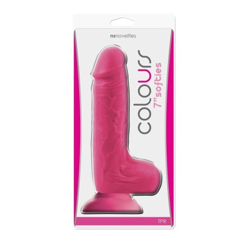 Ns Novelties Colours Softies 7 Inch Dildo - цветной реалистичный фаллоимитатор, 17,8х3,4 см