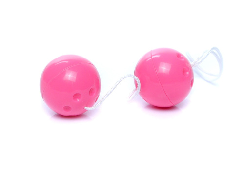 Duo-Balls Pink - Вагинальные шарики, 3,5 см (розовый)