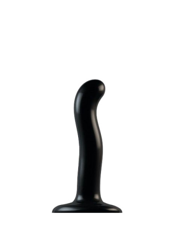 Strap-On-Me P&G-Spot Dildo, S - Насадка для страпона, 16.4х3 см, (черная)