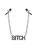 Bitch, Feral Feelings - Nipple clamps Bitch - Зажимы для сосков (серебристый) Bitch, Feral Feelings - Nipple clamps Bitch - Зажимы для сосков (серебристый)