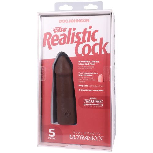 Фалоімітатор Doc Johnson The Realistic Cock ULTRASKYN 5 Inch, 12,7 см - купити в Україні | Секс шоп SEX-SHOP.ua
