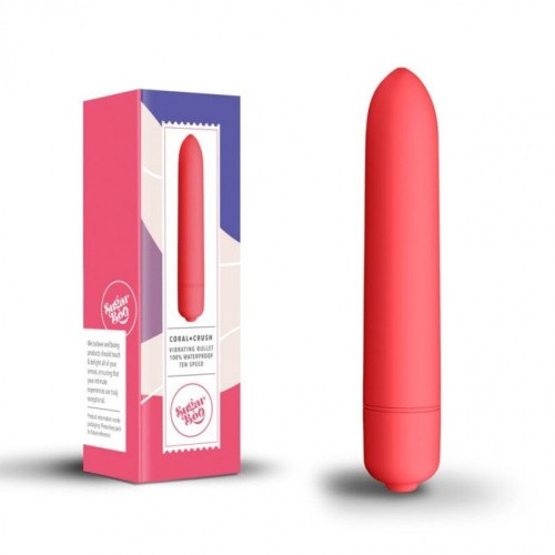 SugarBoo Coral Crush - Вибратор, 9х2.4 см (коралловый)