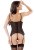 Бюстье с подвязками для чулок и стринги Fantasy Lingerie (M/L)