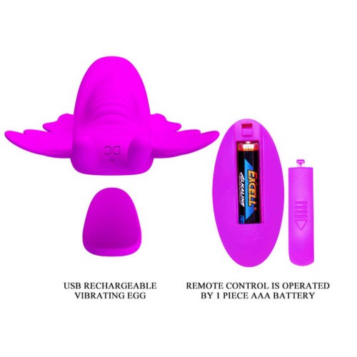 LyBaile Romance Aileen Remote Panty Massager Purple - Вибратор в трусики, 10.5х6.2 см (фиолетовый)