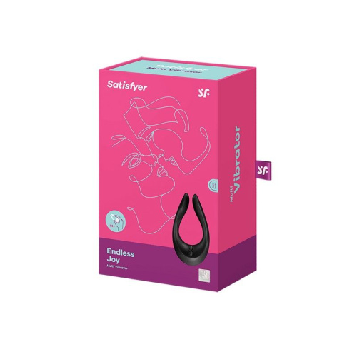Satisfyer Endless Joy Black мультифункціональний вібратор для двох, 13х7х3. 5 см (чорний) - купити в Києві, Україні