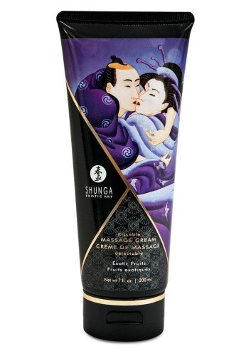 Съедобный массажный крем Shunga Экзотические Фрукты, 200 мл