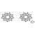 Petits Joujoux Gloria set of 2 Black - пэстис из кристаллов, украшение на грудь, (черный) Petits Joujoux Gloria set of 2 Black - пэстис из кристаллов, украшение на грудь, (черный)