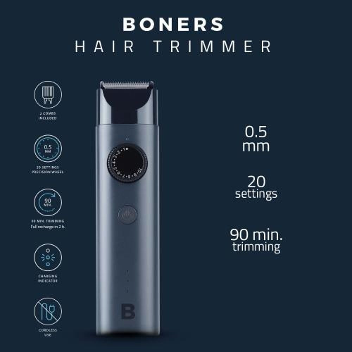 Boners Hair Trimmer Shaver - Триммер, (серый)