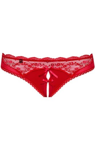 Obsessive Lovica otwarte - сексуальные трусики с доступом, L/XL (красный)