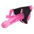 Climax Strap-on Ice Dong & Harness set - Страпон, 17.8х4 см (розовый)