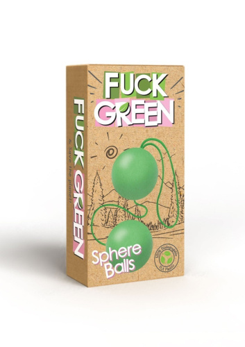 Fuck Green Sphere Balls - Вагинальные шарики, 3,2 см (зеленый)