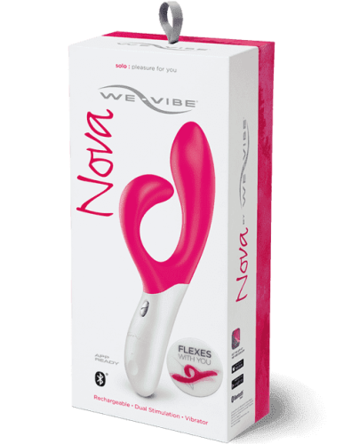 We-Vibe Nova - универсальный вибратор-кролик со смарт-управлением, 21.5х3.5 см (розовый)