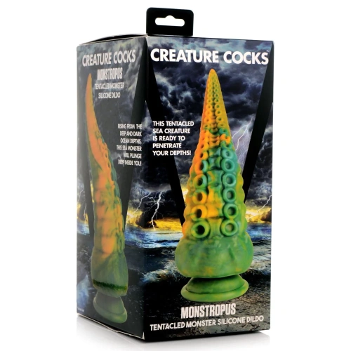 Creature Cocks Monstropus Tentacled Silicone Dildo - фантазийный фаллоимитатор щупальце Осьминога, 21.6х8.6 см