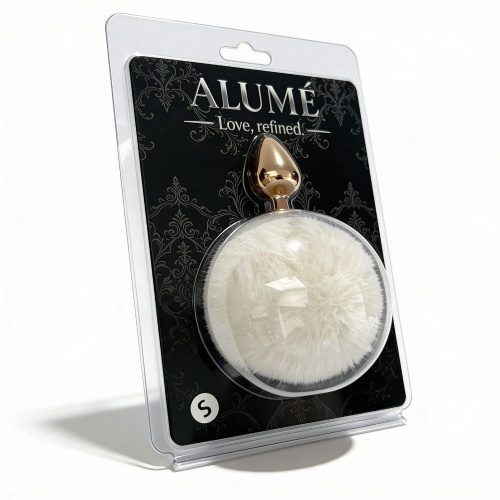 Металева анальна пробка з хвостиком ALUME, S - купити в Україні | Секс шоп SEX-SHOP.ua
