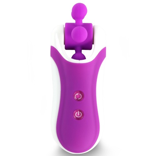 FeelzToys - Clitella Oral Clitoral Stimulator - Стимулятор с имитацией оральных ласк, 11х5 см, (фиолетовый)