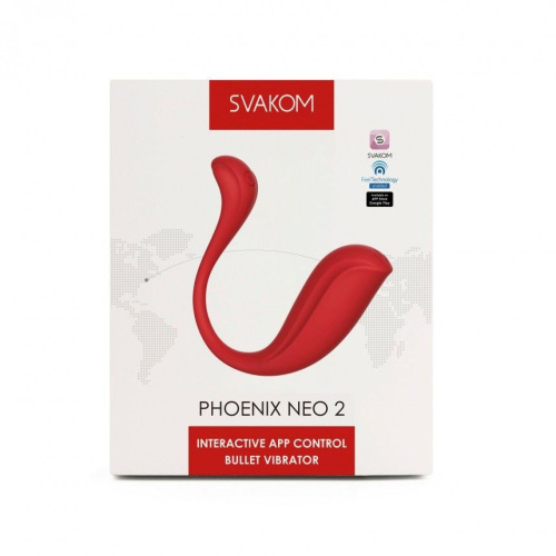 Svakom Phoenix Neo 2 - Интерактивное виброяйцо, 11.8х3 см