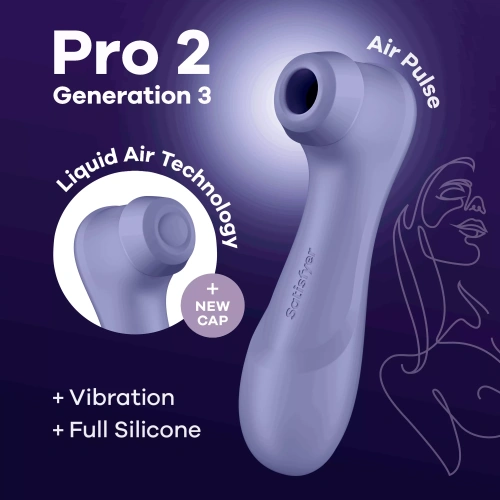 Satisfyer Pro 2 Generation 3 - Вакуумный клиторальный стимулятор (фиолетовый)