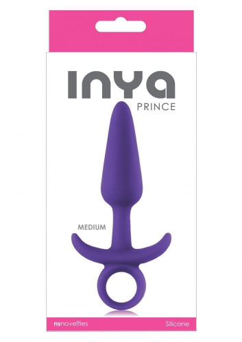 NS Novelties Prince Medium - Средняя анальная пробка, 12.7х2.5 см (фиолетовый)
