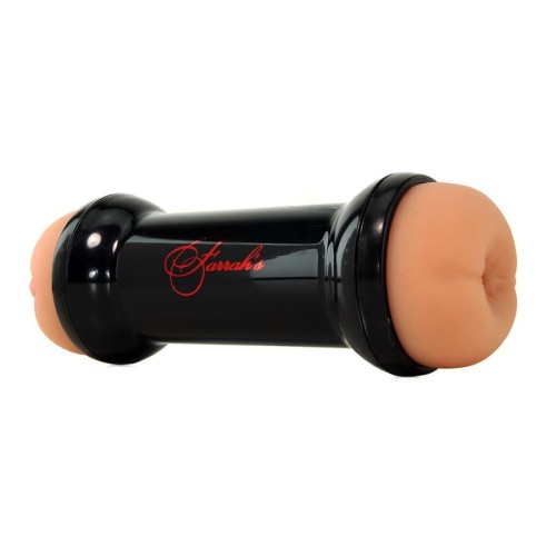 Topco Продаж CyberSkin Celebrity Series Farrah's Double-Ended Stroke - Мастурбатор вагіна-анус Фарра Абрахам, 21 см - купити в Києві, Україні