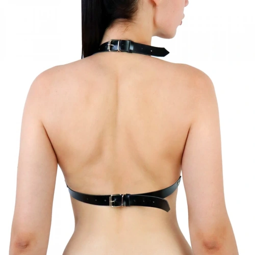 Art of Sex - Demia Leather harness - Портупея женская с шипами, XS-M