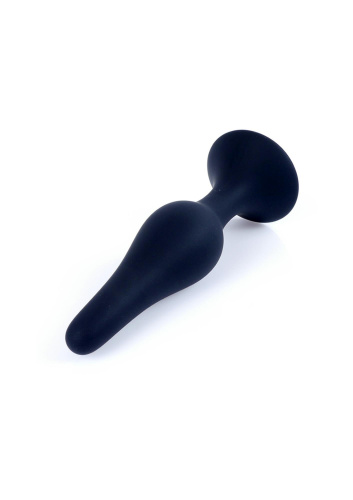 Boss Silicone Plug Black Small - Анальна пробка, 10х2,4 см (черный)
