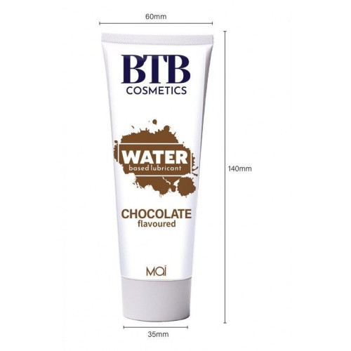 BTB Flavored Chocolat - Лубрикант на водной основе  с ароматом шоколада, 100 мл