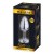 Alive Mini Metal Butt Plug - Анальна пробка - M, 8х3.4 см (чорна) - купити в Києві, Україні
